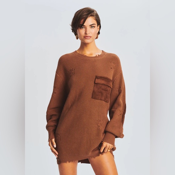 SER.O.YA Devin Sweater 'Cognac' - Picture 2 of 12